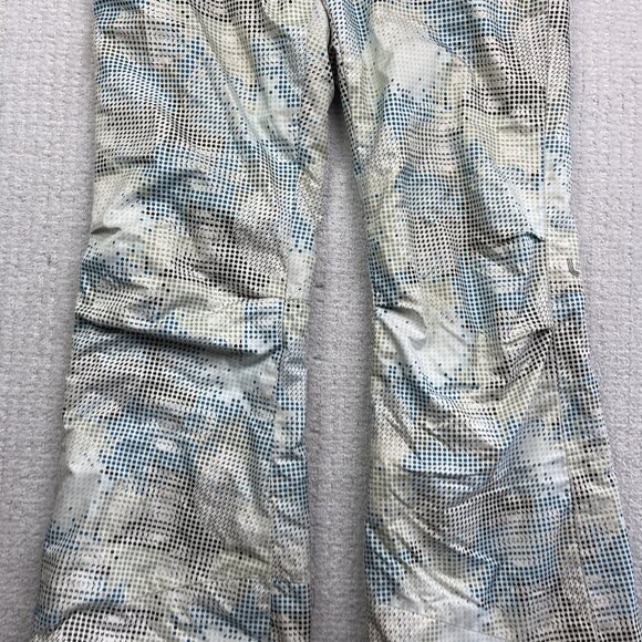 Lole White Snow Pants Women Sz M Trippy Geometric AOP Ski Snowboard Winter Gear - Picture 3 of 13